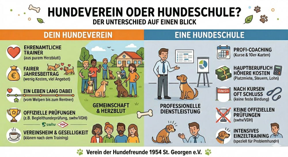 Hundeverein vs Hundeschule